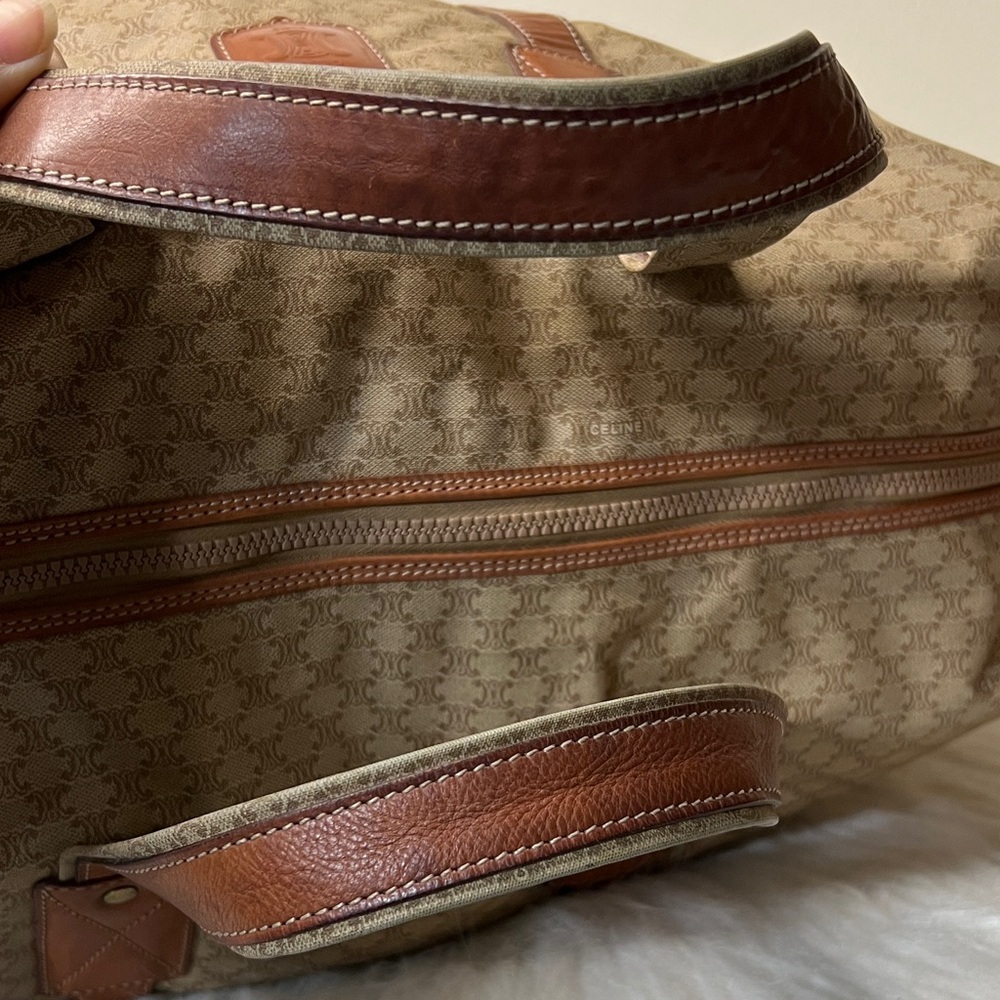 Celine Tan and Brown Travel Bag - Picture 5 of 17
